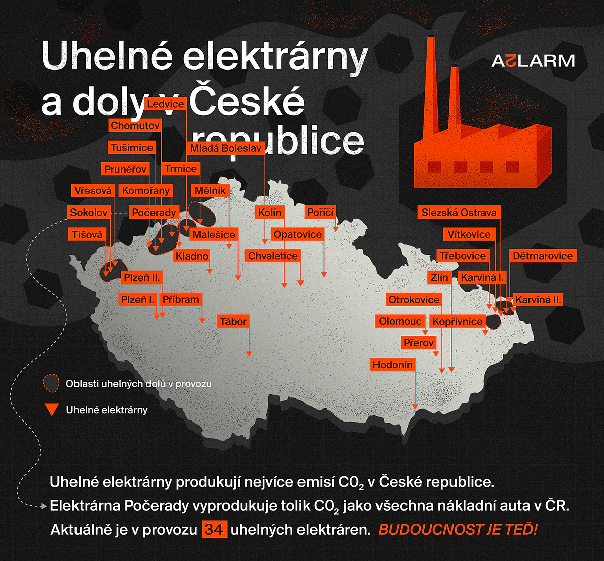 Jsem horník, ale uhlí musí skončit 1 infografika A2LARM klima elektrarny web oprava