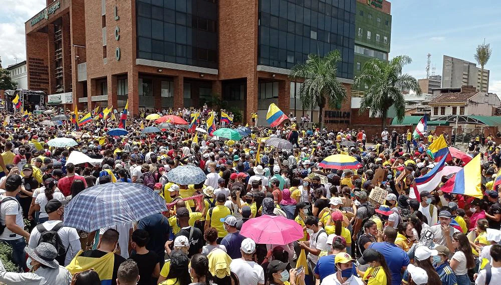 Protestas contra la reforma tributaria 2021