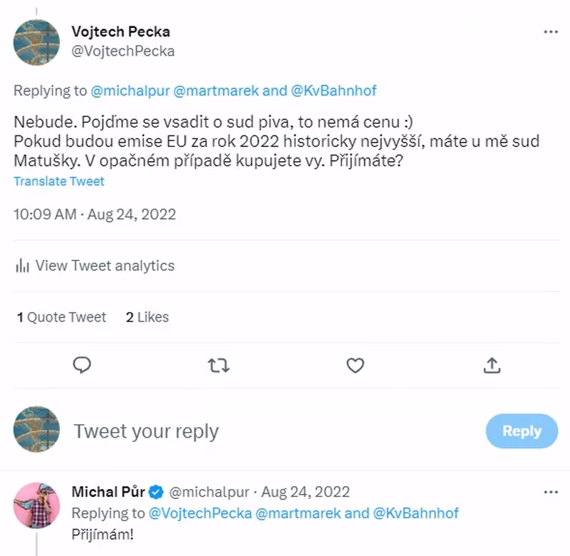 pecka twitter co2