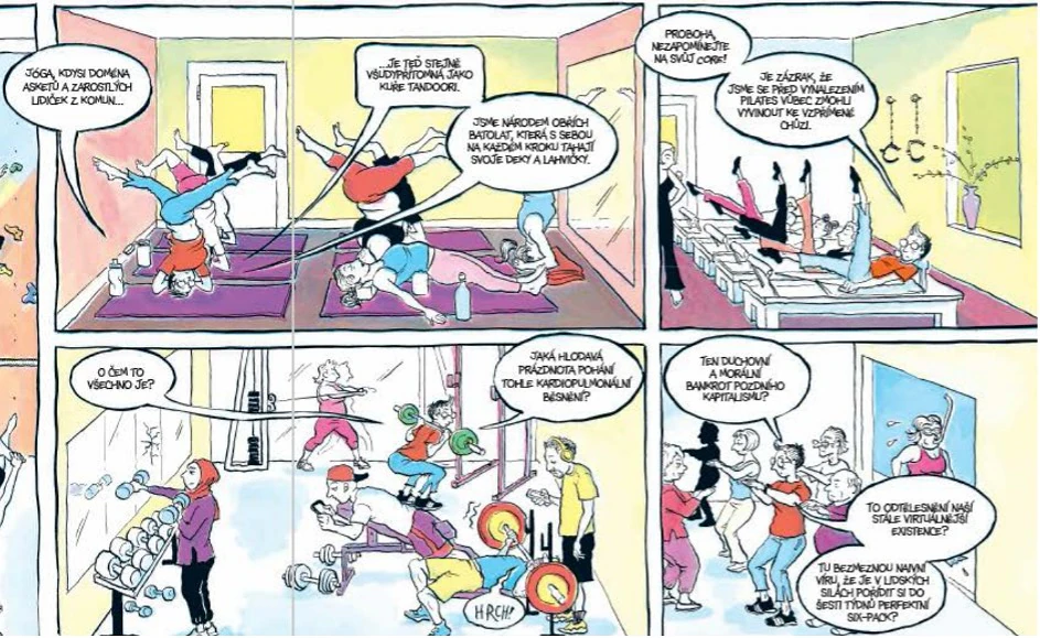 Procvičit se k osvícení. Nový komiks Alison Bechdel zkoumá povrch i hlubiny fyzické kultury 3 Obrazek2 1