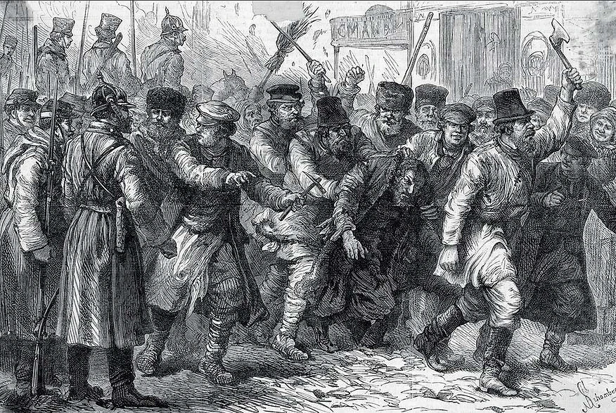 pogrom kyjev ilustrace